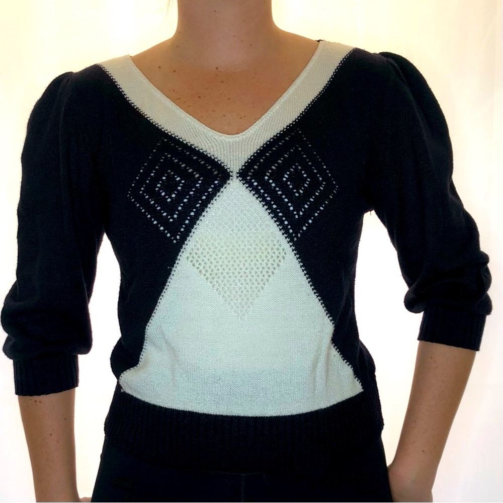 Vintage Black Knit Sweater (no tags)